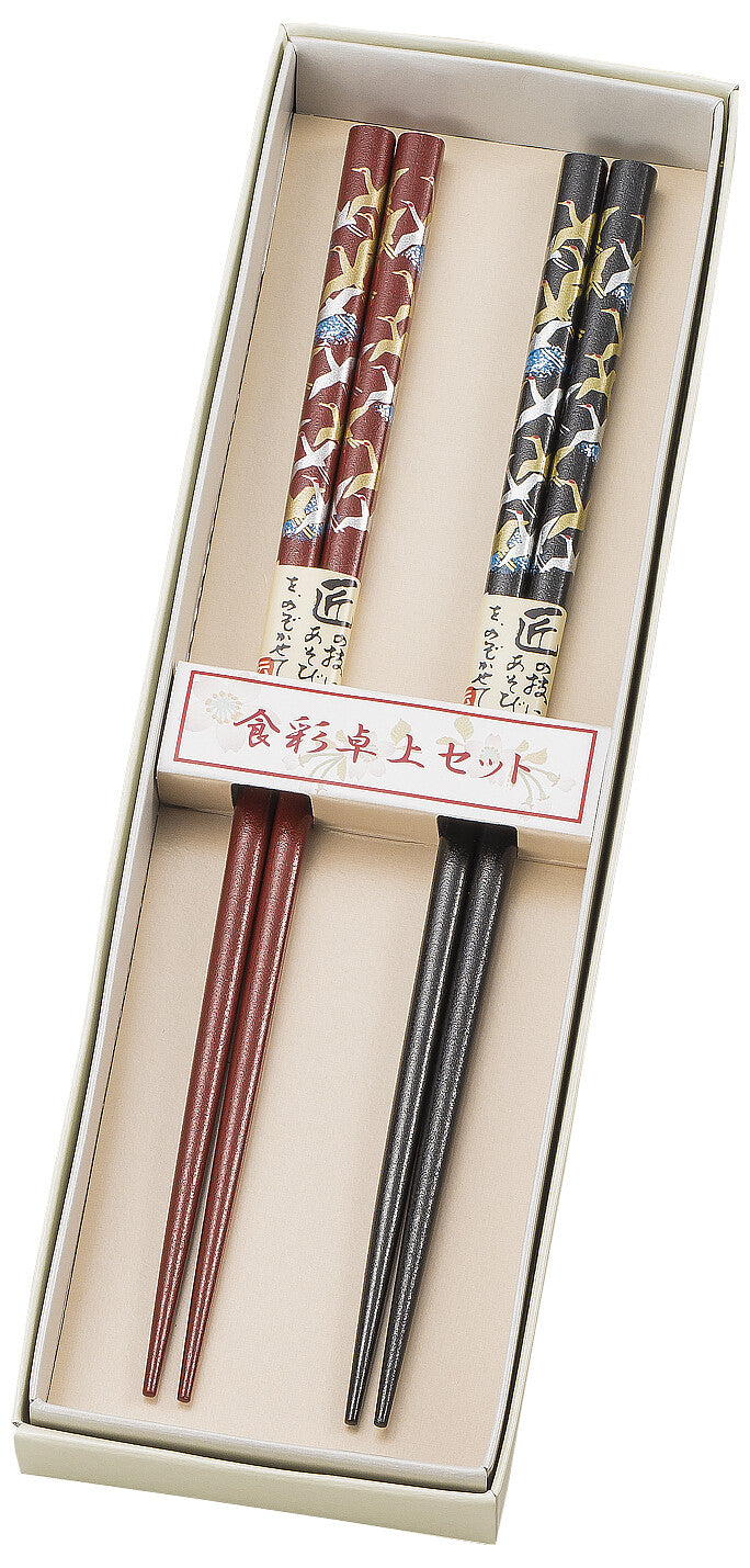 Crane Lacquerware Chopstick Set