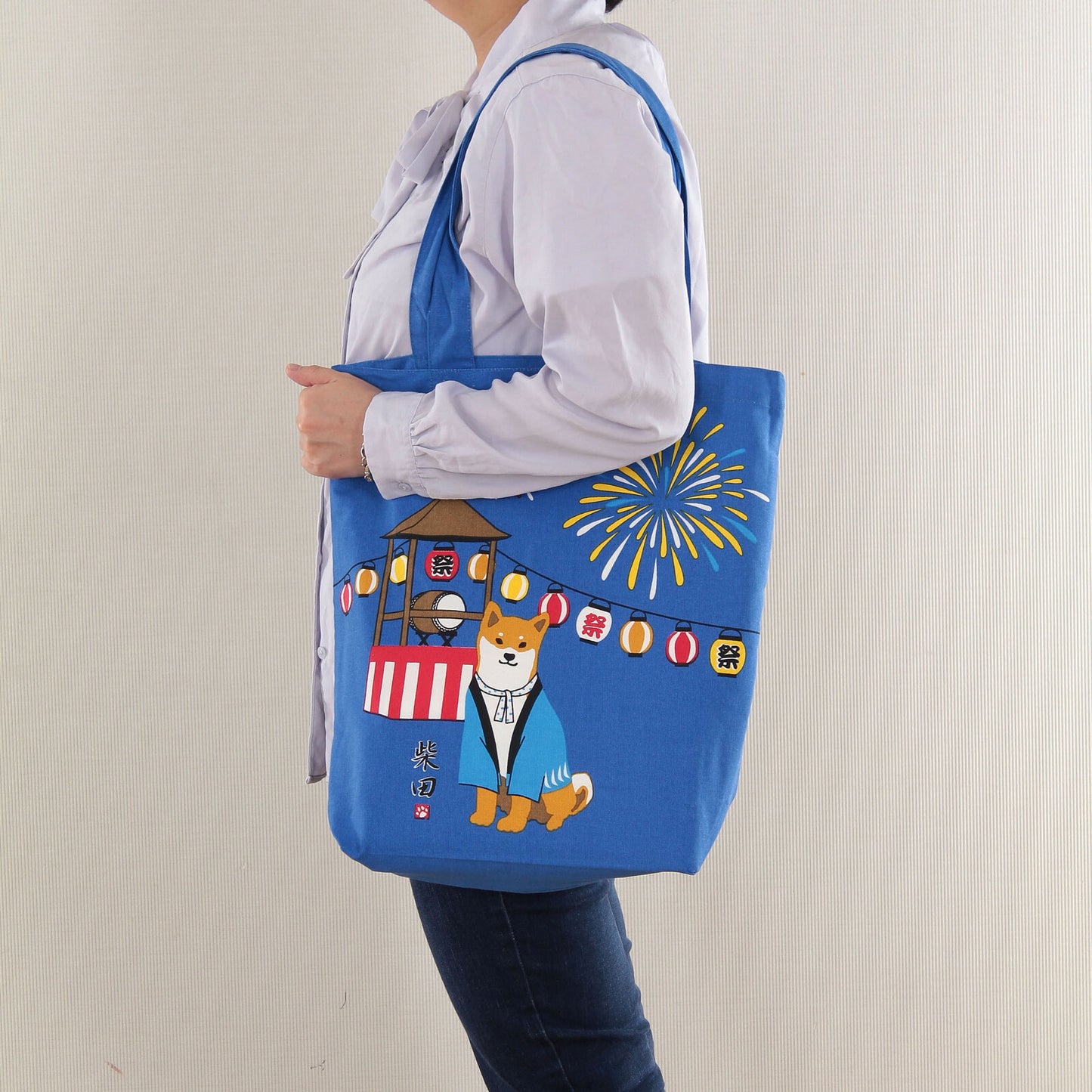 Shiba Inu Tote Bag(Firework)