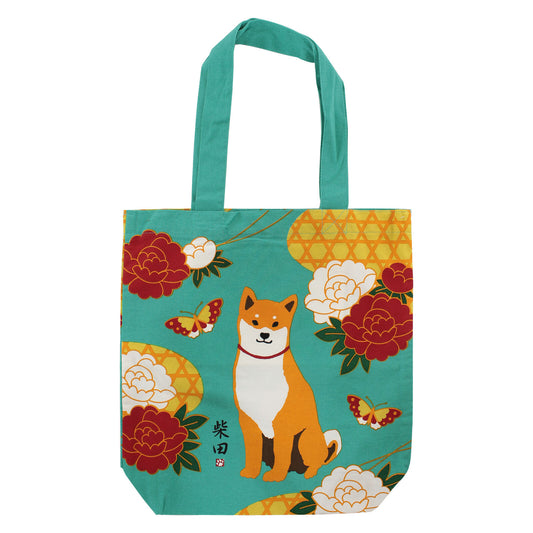 Shiba Inu Tote Bag(Flower)