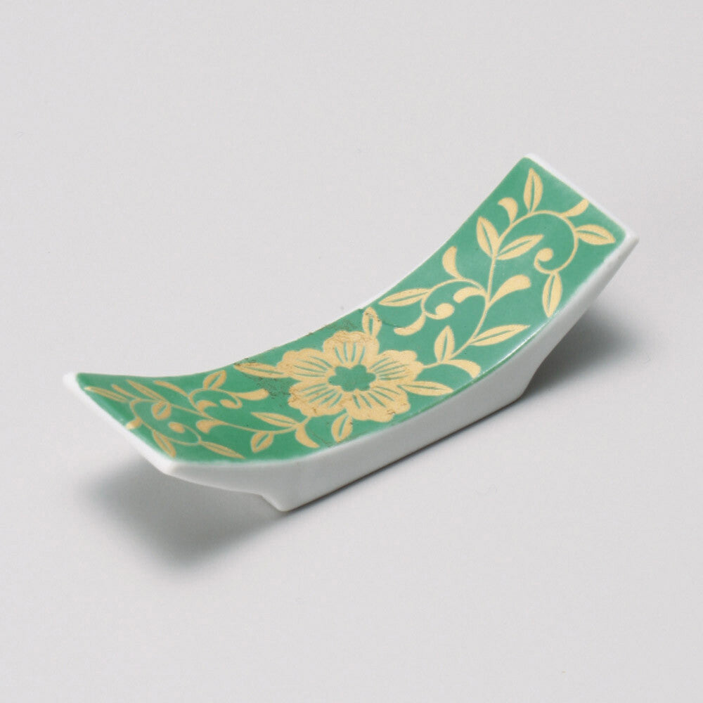 Japanese Dinnerware Mino ware Floral Chopstick Rest 2