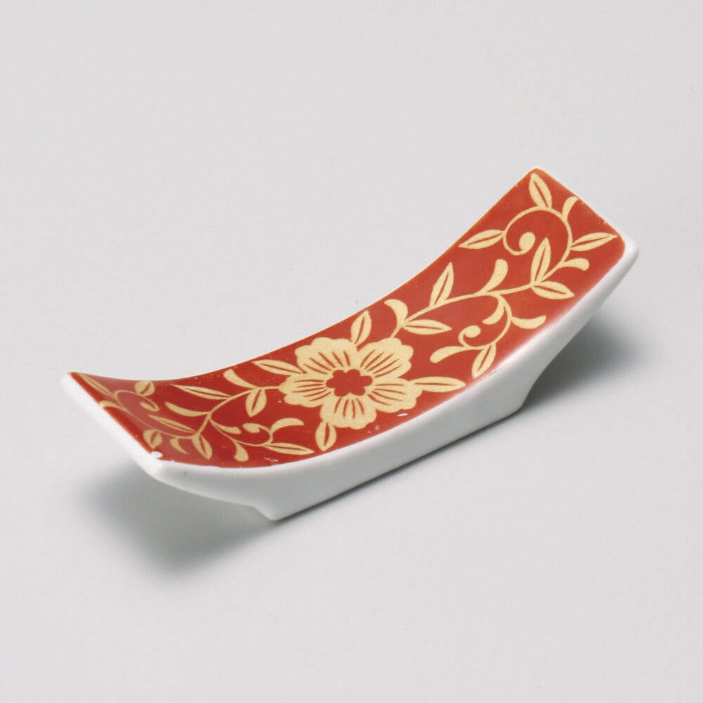 Japanese Dinnerware Mino ware Floral Chopstick Rest 3