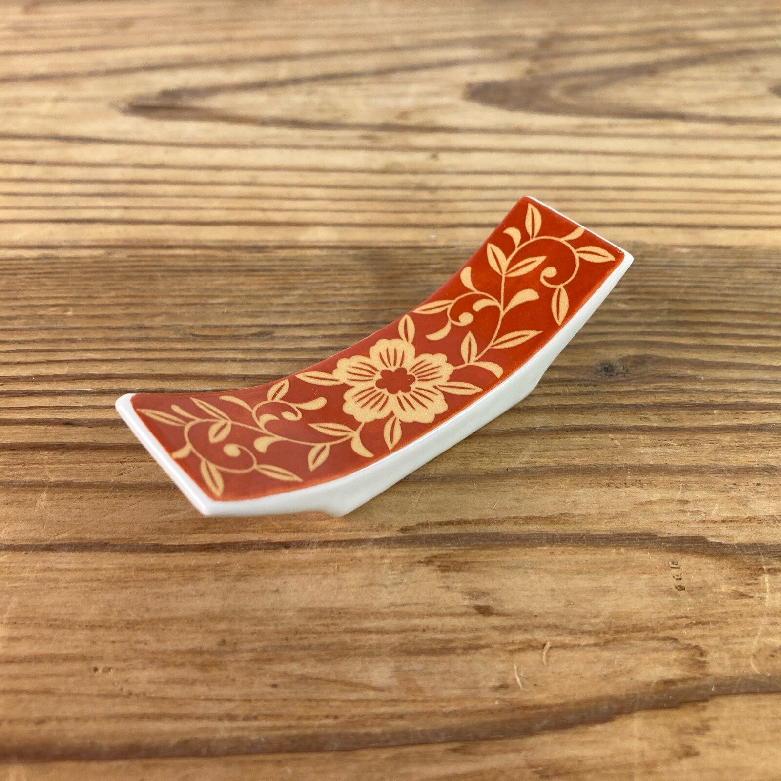 Japanese Dinnerware Mino ware Floral Chopstick Rest 7