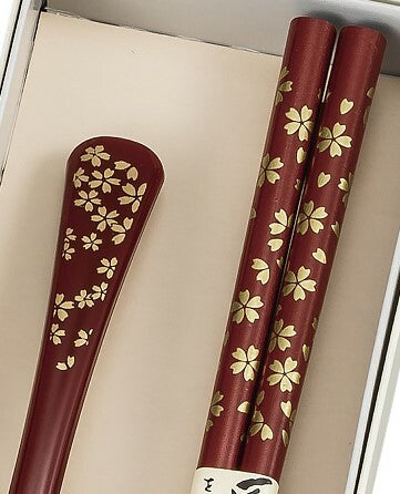 Yamanaka Lacquerware Chopstick Spoon Gift Set