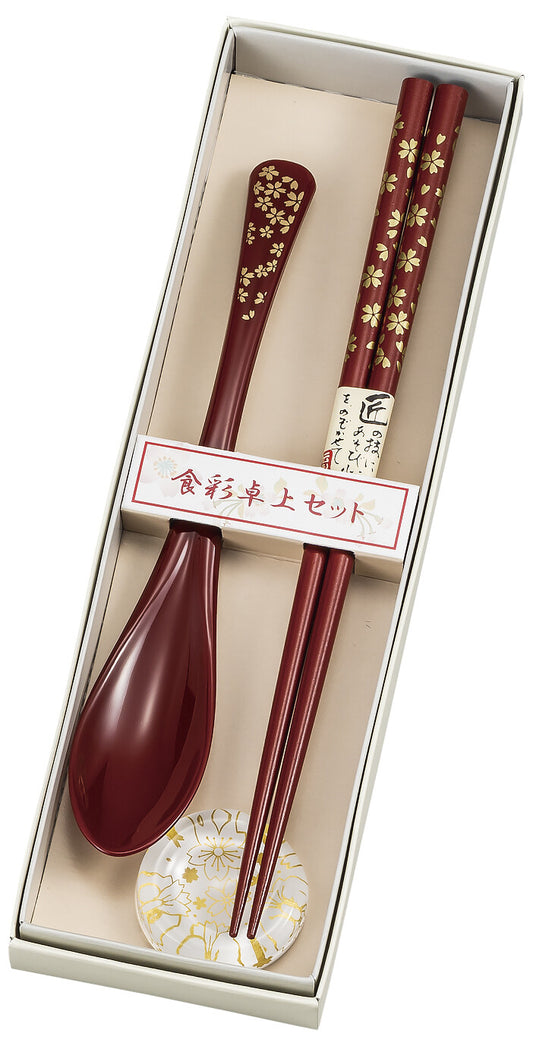 Yamanaka Lacquerware Chopstick Spoon Gift Set