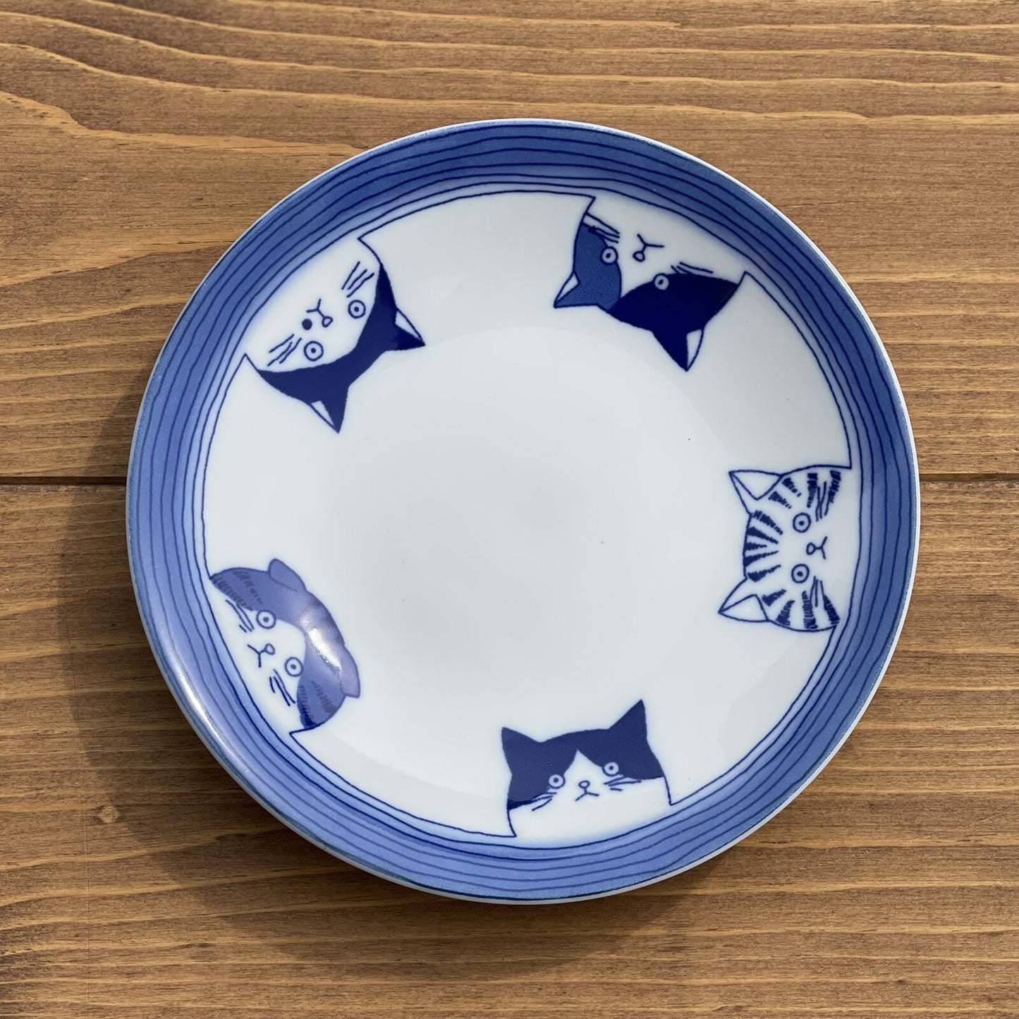 Shichita Mino ware Cat Plates 2